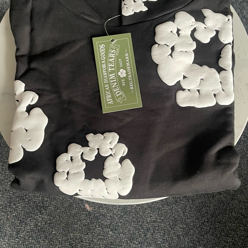 Denim Tears black and white hoodie